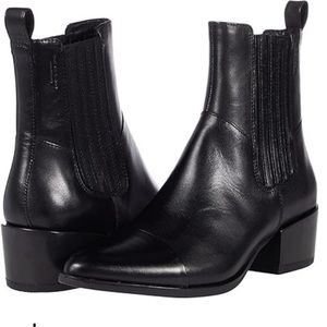 Vagabond Marja Booties - Black Leather - size 37 (7)